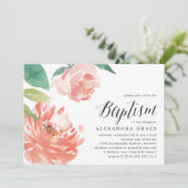 Brouillard Peony | Invitation au baptême (Debout devant)