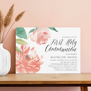 Brouillard Peony Invitation de la première saint