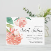 Brouillard Peony | Invitation Sweet sixteen (Debout devant)