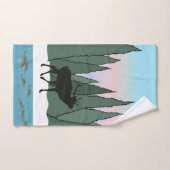 Brouillards élans et poissons (Serviette à main)