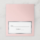 Brouiller | ARGENT | Cartes De Place Blancs Simple (Extérieur déplié)