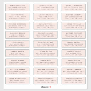 Brouiller Étiquettes de adresse individuels