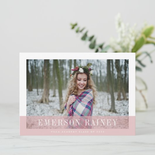 Brouiller | Faire-part d'obtention du diplôme phot (Debout devant)