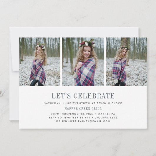 Brouiller | Faire-part d'obtention du diplôme phot (Dos)