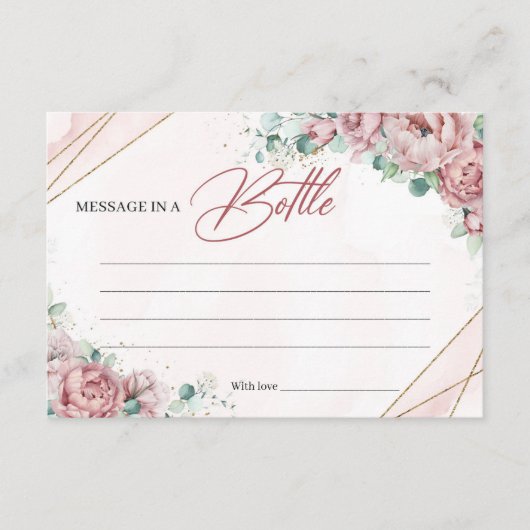 Brouiller l'eucalyptus or Message dans une carte b (Devant)