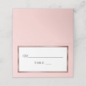 Brouiller | Or Rose | Cartes blanches élégantes (Extérieur déplié)