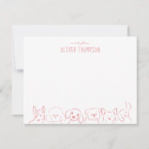 Brouiller Une Note De La Carte D'Esquisse Animal C