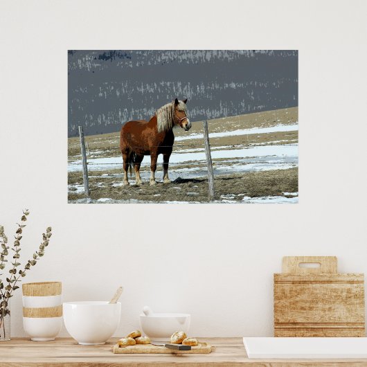 Brouillon Belge En Paddock Poster (Cuisine)