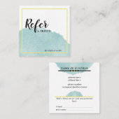 Brouillon bleu Reportez une carte de référence à u (Devant / Derrière)