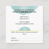 Brouillon bleu Reportez une carte de référence à u (Dos)