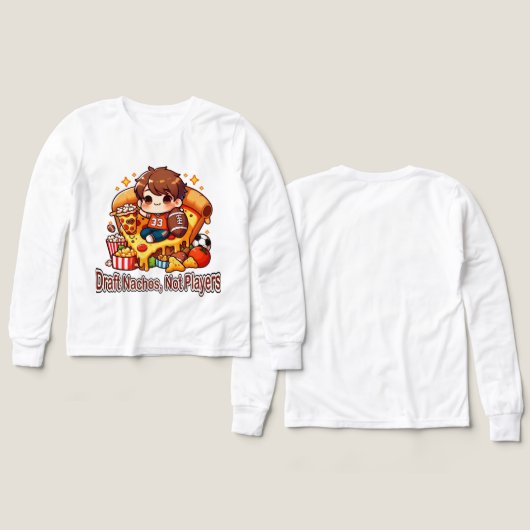 Brouillon Nachos, pas des joueurs - Funny Chibi Fo (Motif Recto et Verso)