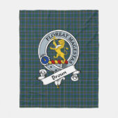 Broun Clan Badge Tartan Pset Fleece Deken (Voorkant)