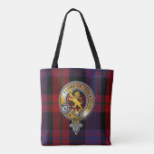 Broun Tartan & Badge Draagtas (Achterkant)