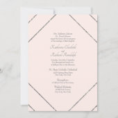 Broussage et gris géométriques Faire-part de maria (Devant)