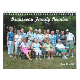 Brousseau Family Reunion Agenda Kalender