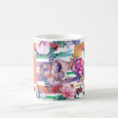 Brousses colorées Monogramme Mug floral (Centre)
