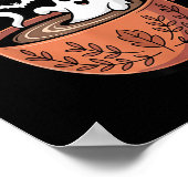 Brouw-vol spookachtige koffie Halloween Poster (Hoek)