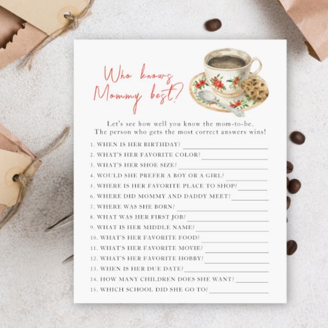 Brouwen baby shower - Wie kent mama het beste (Creator heeft geüpload)