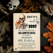 Brouwen & Boeken Halloween Skull Beer Volwassen Ve