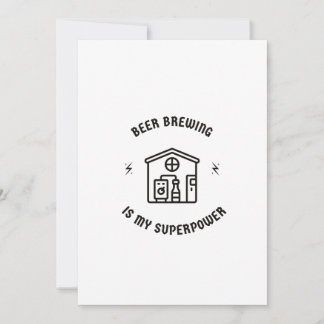 Brouwen is mijn superkracht feestdagenkaart