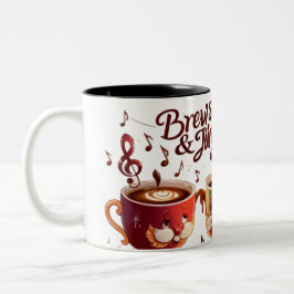 Brouwen & jingle deuntjes tweekleurige koffiemok