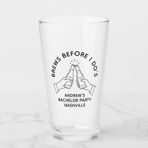 Brouwen voor ik trouw bruidegom feest bierglas glas