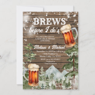 Brouwen voordat ik het Forest Wood-repetitiediner Kaart