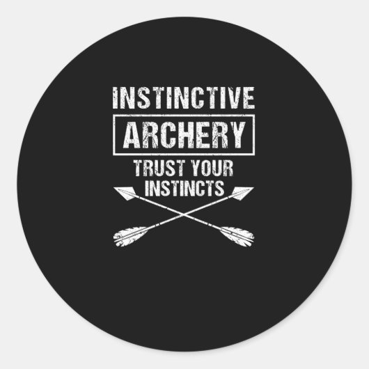 Brouwerij-boogschutters instinctieve boogmachines ronde sticker (Voorkant)