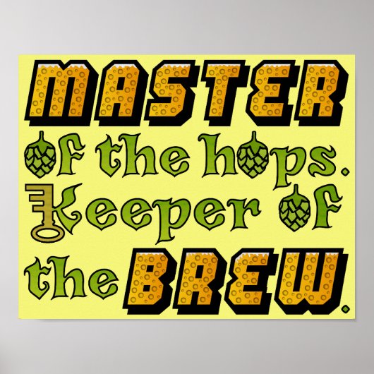 Brouwerij Homebrew Beer Brewery Poster (Voorkant)