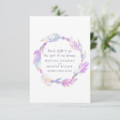 Brouwerij RSVP boho vether paarse tribale baard (Staand voorkant)