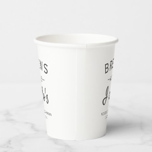Brouwerij Thema Brews en I Do's Paper cup Papieren Bekers (Rechts)
