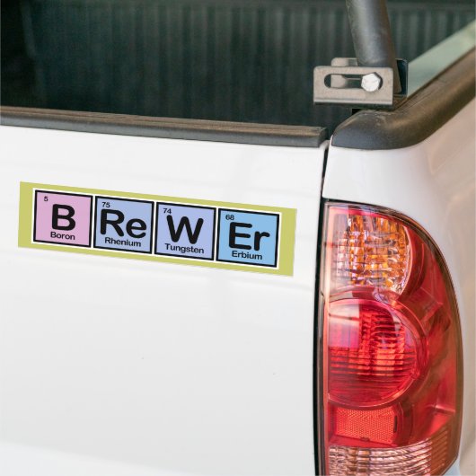 Brouwerij van elementen bumpersticker (Op Truck)
