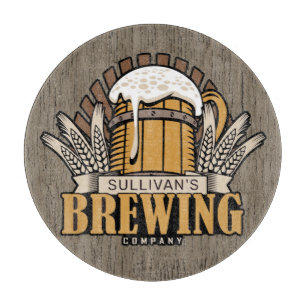 Brouwerij voegt de naam van de brouwerij toe: snijplank