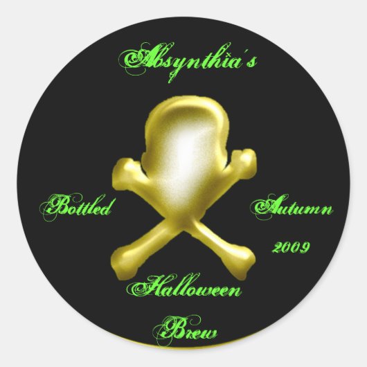 brouwsel ronde sticker (Voorkant)