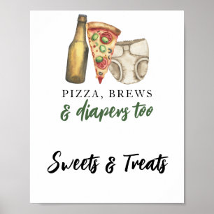 Brouwsels en luiers - Snoepjes en lekkernijen baby Poster