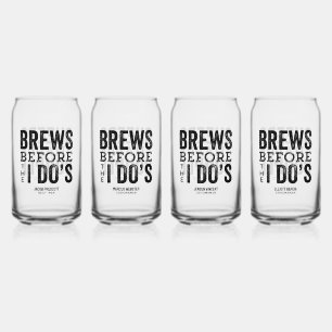 Brouwt voor ik doe's vrijgezellenfeest plezier blikvorm glas