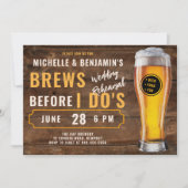 Brouwt voordat ik doe brouwerij bruiloft repetitie kaart (Voorkant)