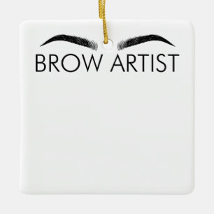 Brow Artist Brow Lounge Eyebrow Lover Br. Keramisch Ornament