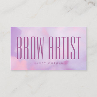 Brow Artist Purple Pastel Holographic  Visitekaartje