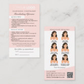 Brow Microblading Aftercare & Appointherinnering Visitekaartje (Voorkant / Achterkant)