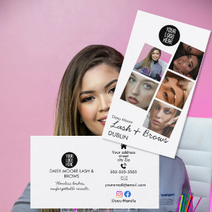 Brow Tech Foto Portfolio wenkbrauw tattoo ontwerp Visitekaartje