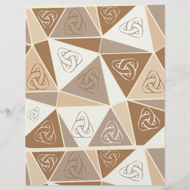 Brown abstract scrapbook paper (Voorkant)