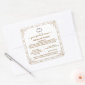 Brown Ajouter votre logo FLORIDA Cottage Étiquette (Enveloppe)