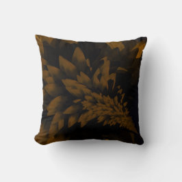 Brown and Black Bloom Kussen
