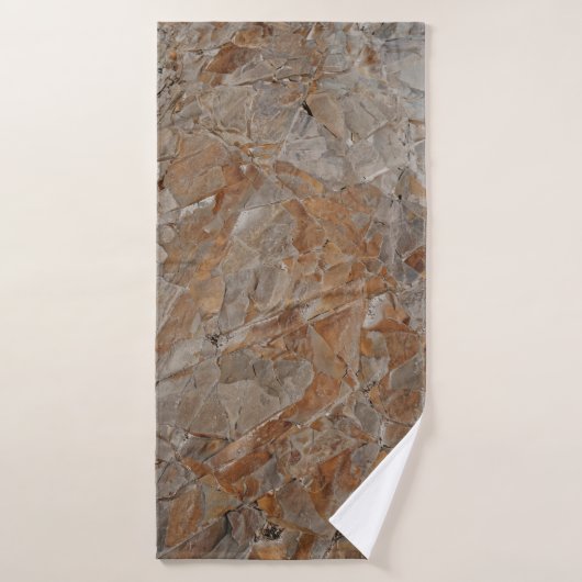 Brown and gray concrete frame (Serviette de bain)