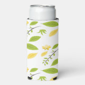 Brown and green leaves on white (Seltzer Voorkant)