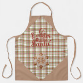 Brown and Red Plaid Cookies for Santa Schort (Voorkant)