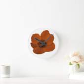 Brown Anemone Wall klok (Huis)