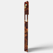 Brown Aqua Turquoise Green Geode Marble Art Case-Mate iPhone Case (Achterkant / Rechts)