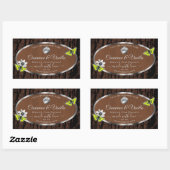 Brown Arbre Arbre Argent Cadre produit Étiquette L (Feuille)